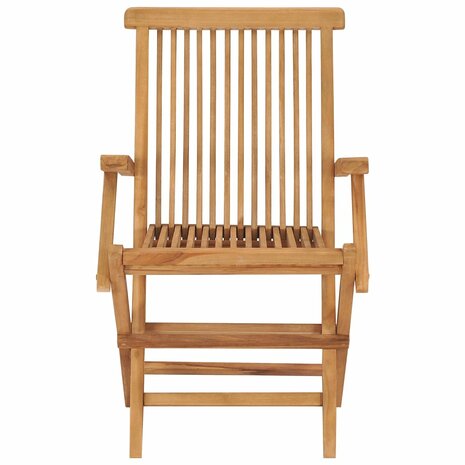 Tuinstoelen 8 st massief teakhout