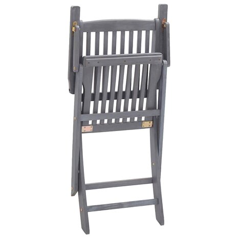 Tuinstoelen 6 st inklapbaar massief acaciahout