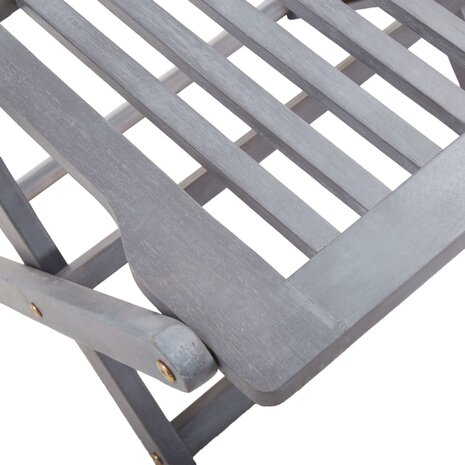 Tuinstoelen 4 st inklapbaar met kussens massief acaciahout