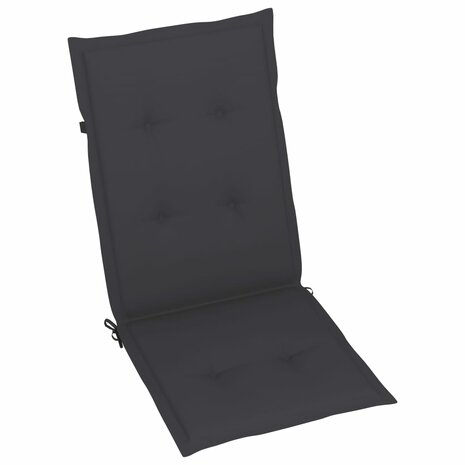 Tuinstoelen 6 st inklapbaar met kussens massief acaciahout