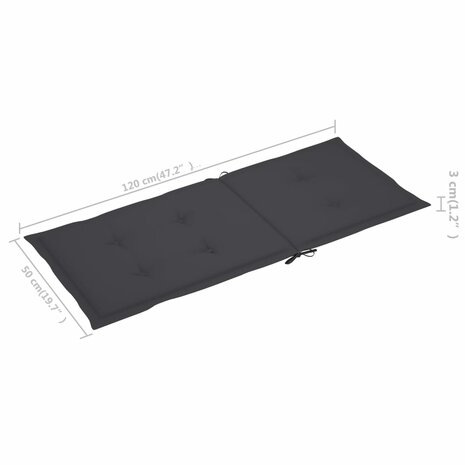 Tuinstoelen 6 st inklapbaar met kussens massief acaciahout