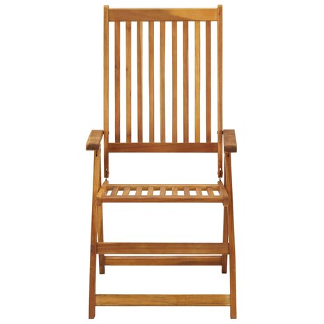Tuinstoelen 3 st inklapbaar met kussens massief acaciahout