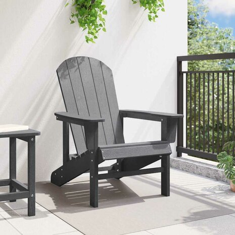 Adirondack-stoel Lichtgrijs 74 x 82 x 92cm HDPE