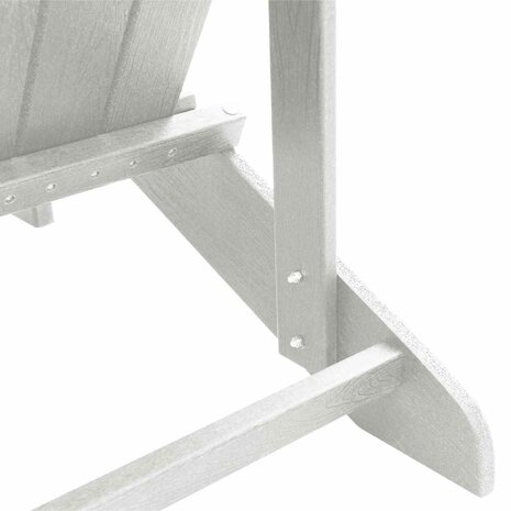 Adirondack-stoel Wit 74 x 82 x 92cm Kunststof