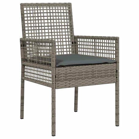 Tuinstoel 2 pcs Grijs 53 x 60 x 85cm poly rattan
