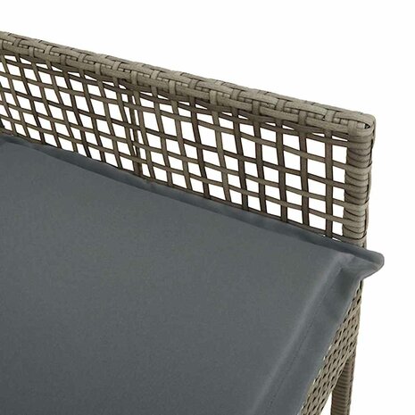 Tuinstoel 2 pcs Grijs 53 x 60 x 85cm poly rattan