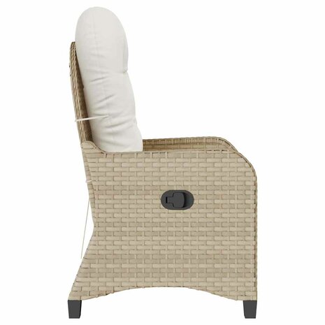 Ligstoel Beige 56 x 66 x 95cm poly rattan