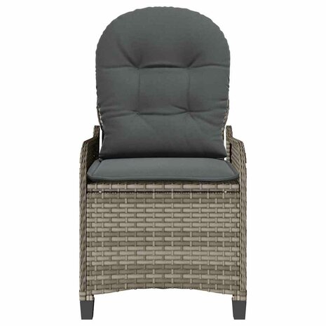 Ligstoel Grijs 56 x 66 x 95cm poly rattan
