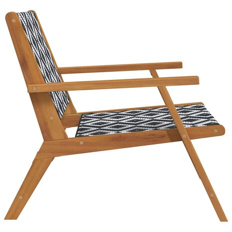 Tuinmeubelen 2 pcs Wit 67 x 78 x 73cm Massief acaciahout