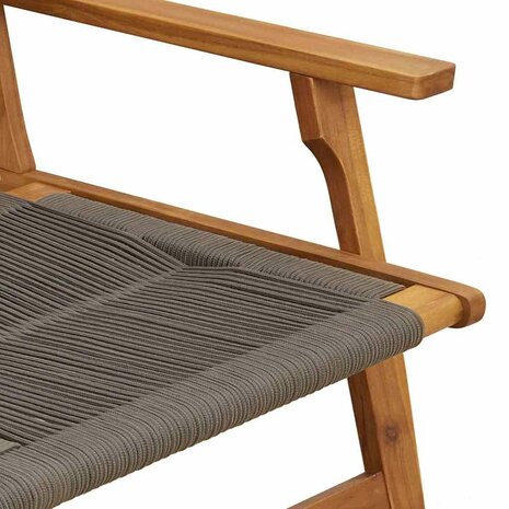 Tuinstoelen met Tafel 3 pcs Grijs 45 x 45 x 40 cm