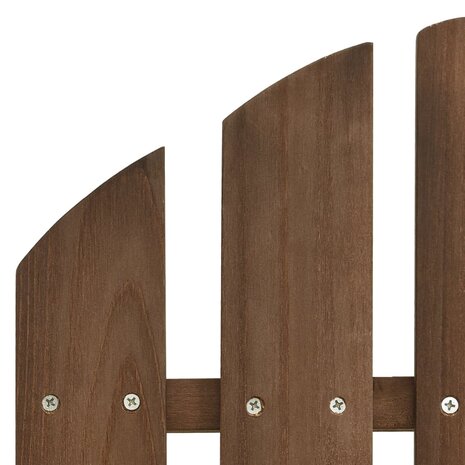 Tuinstoel met voetenbank hout bruin