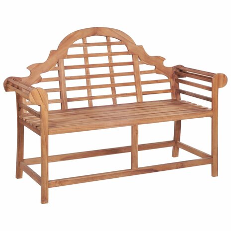 Tuinbank 127x58,5x92,5 cm massief teakhout