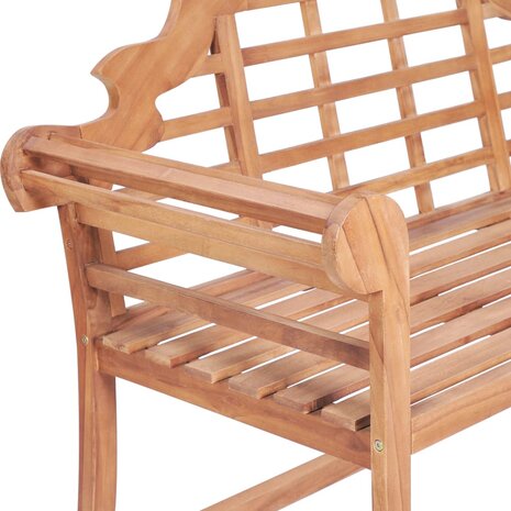 Tuinbank 127x58,5x92,5 cm massief teakhout
