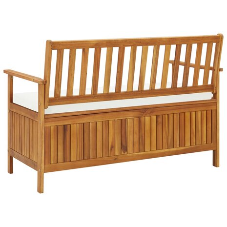 Tuinopslagbank 120x63x84 cm massief acaciahout