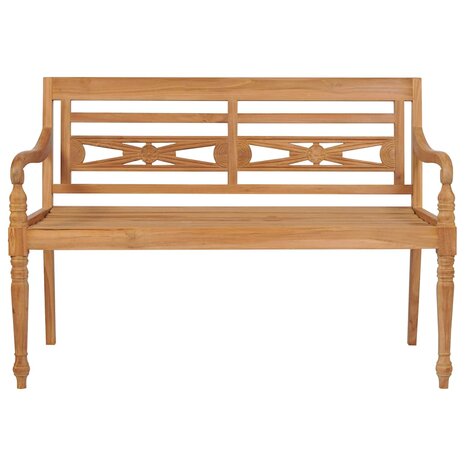 Batavia bank 120 cm teakhout
