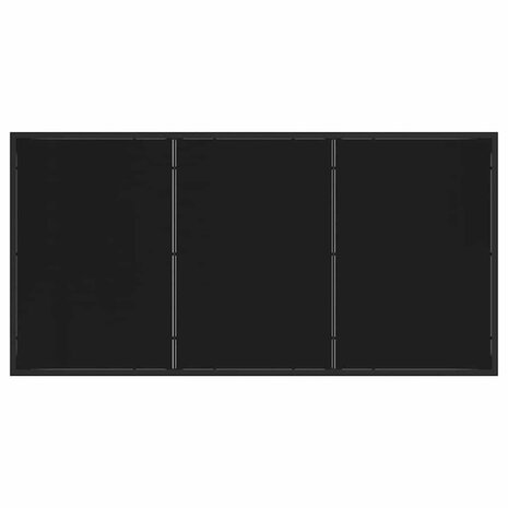 Tuin Eetset 7 pcs Zwart poly rattan