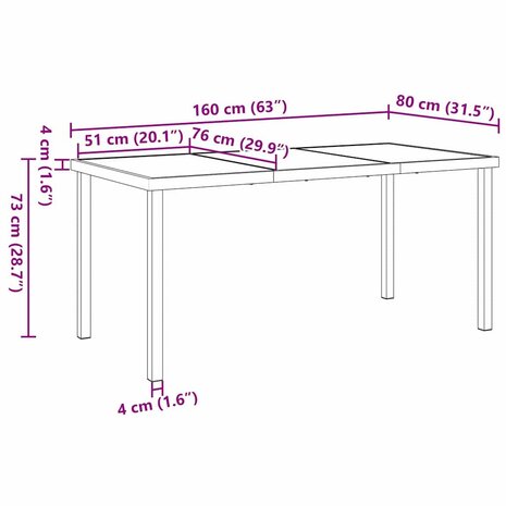 Tuin Eetset 7 pcs Zwart poly rattan