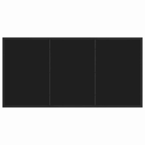 Tuin Eetset 5 pcs Zwart HDPE