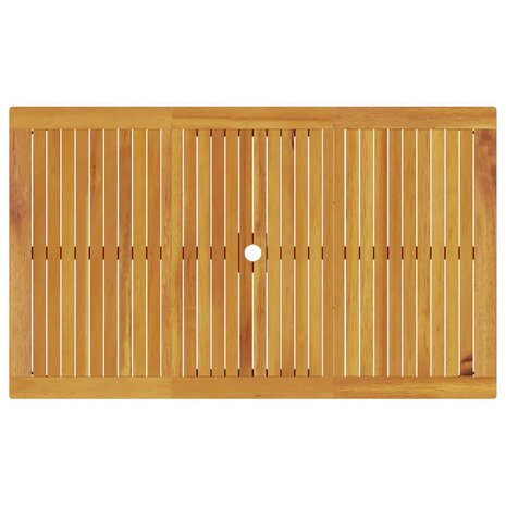 Tuin Eetset 7 pcs Bruin Massief acaciahout