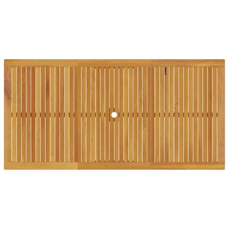 Tuin Eetset 9 pcs Bruin Massief acaciahout