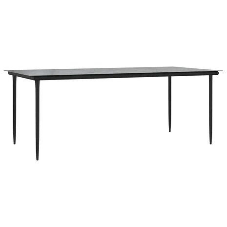9-delige Tuinset met kussens poly rattan glas bruin