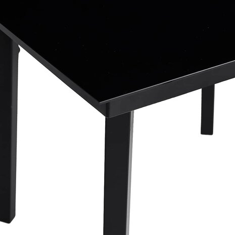 5-delige Tuinset met kussens poly rattan glas grijs