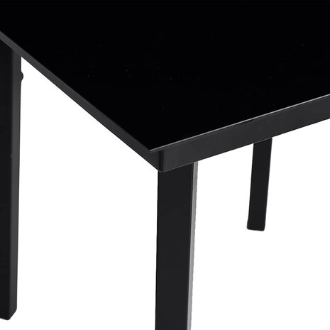 5-delige Tuinset met kussens poly rattan glas bruin