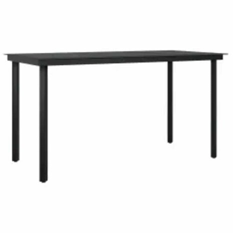 5-delige Tuinset met kussens poly rattan glas grijs