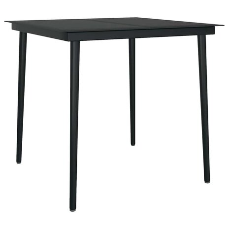5-delige Tuinset met kussens poly rattan glas grijs