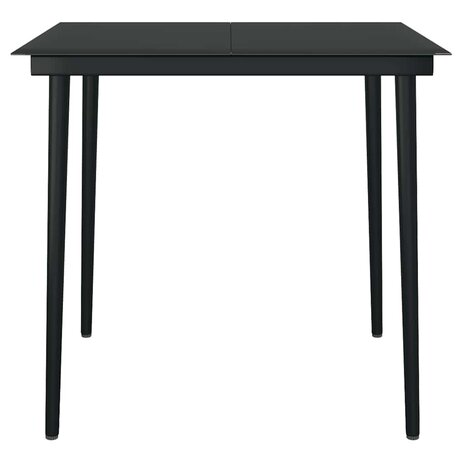 5-delige Tuinset met kussens poly rattan glas bruin