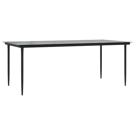 9-delige Tuinset met kussens poly rattan grijs