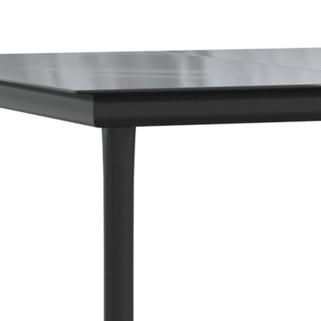 7-delige Tuinset met kussens poly rattan grijs