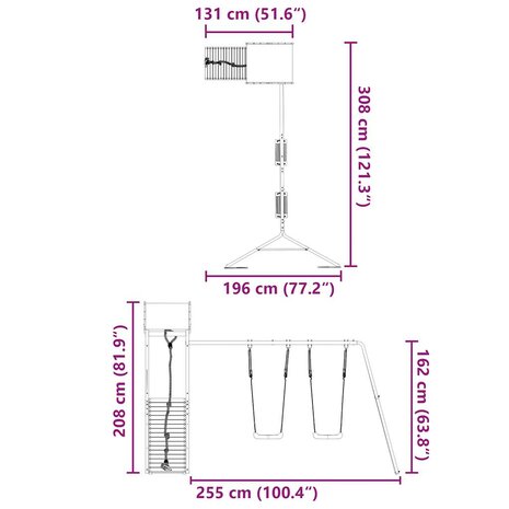 Speelhuis massief douglashout