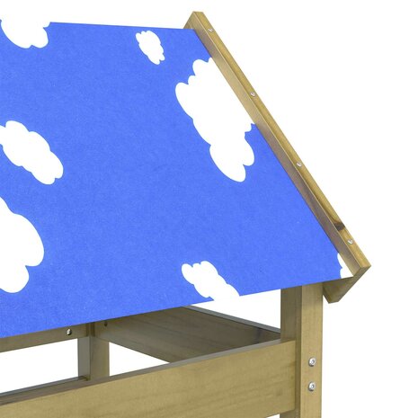 Speeltoren Bruin 85 x 52,5 x 239 cm Massief ge&iuml;mpregneerd hout