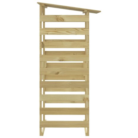 Pergola's met dak 4 st 100x90x200 cm ge&iuml;mpregneerd grenenhout