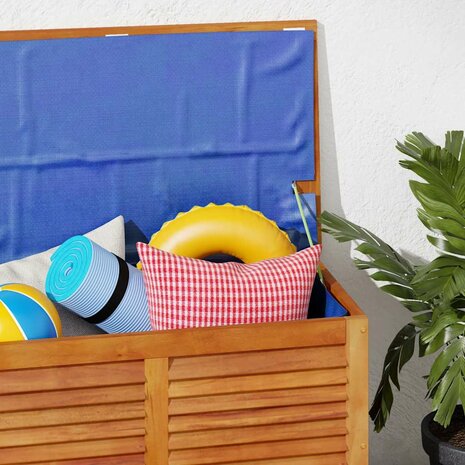 Tuinbox met jaloezie&euml;n 90x50x56 cm massief acaciahout