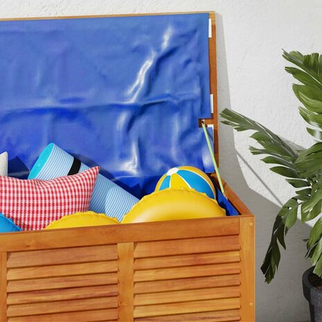 Tuinbox met jaloezie&euml;n 113x50x56 cm massief acaciahout