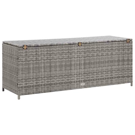 Tuinbox 150x50x60 cm poly rattan grijs