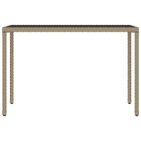 6-delige Tuinset met kussens poly rattan beige