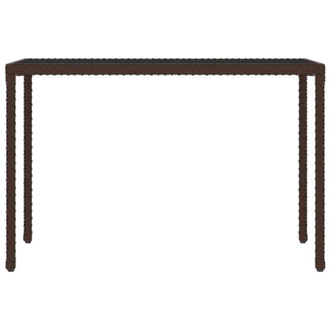 6-delige Tuinset met kussens poly rattan bruin