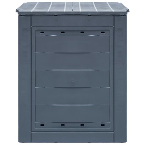 Compostbakken 2 st 520 L 60x60x73 cm grijs