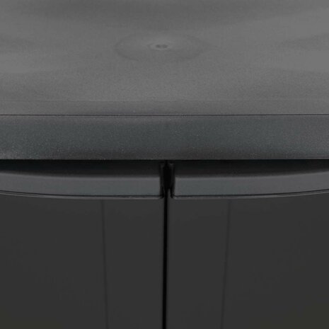 Tuinkast 65x37x85 cm polypropeen zwart