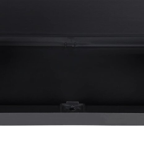 Tuinkast 65x37x165 cm polypropeen zwart