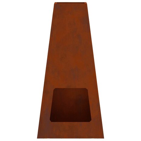 Vuurkorf Bruin 50 x 35 x 100 cm Cortenstaal