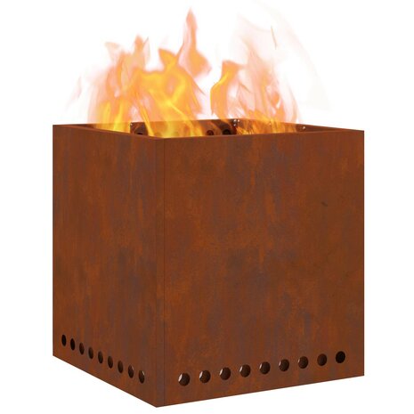 Rookloze Vuurschaal Bruin 48 x 48 x 50 cm Cortenstaal