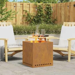 Vuurkorf Bruin 48 x 48 x 50 cm Cortenstaal