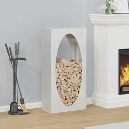 Brandhoutrek 50x23x100 cm koudgewalst staal wit