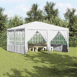Partytent Wit 400 x 400 x 266 cm Polyester en staal