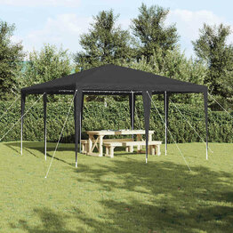 Partytent Antraciet en Wit 400 x 400 x 266 cm