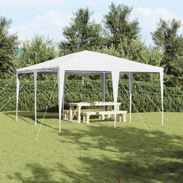 Partytent Wit 400 x 400 x 266 cm Polyester en staal